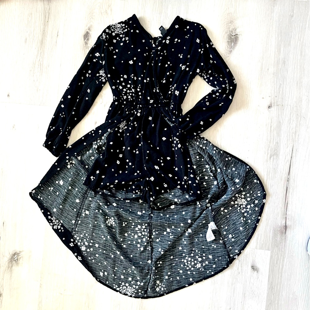 Art Class floral skirted romper EUC Size 6/6X